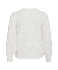 Alternative view of VILA VIFINA L/S O-NECK TOP Valkoinen