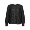 VILA VIFINA L/S O-NECK TOP Musta