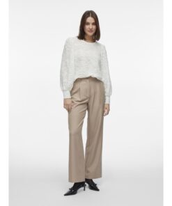 VILA VIFINA L/S O-NECK TOP Valkoinen - Image 5