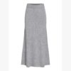 VILA VIRIL ANKLE KNIT SKIRT Vaaleanharmaa