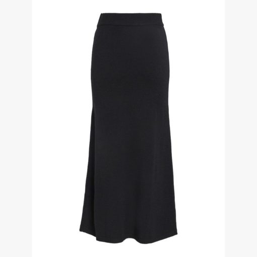 VILA VIRIL ANKLE KNIT SKIRT Musta - Image 7