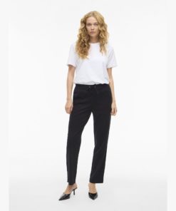 Alternative view of VILA VIELLIE RW SLIM ANKLE PANT Musta