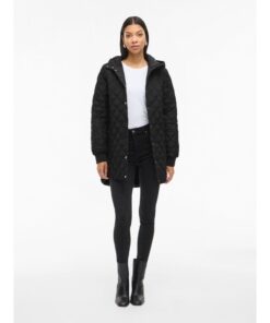 Alternative view of VILA VITATE L/S HOODED JACKET Musta