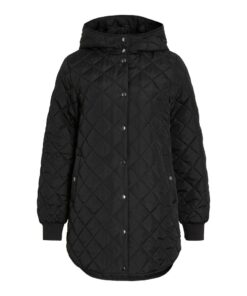 VILA VITATE L/S HOODED JACKET Musta