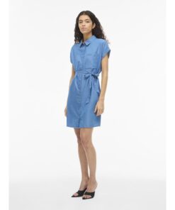Alternative view of VILA VINORI S/S SHIRT DRESS Keskisininen