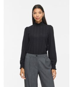 Alternative view of VILA VILYRI L/S SMOCK TOP Musta