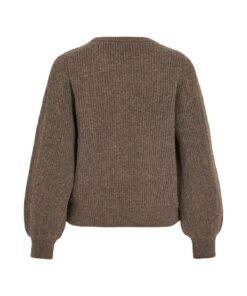 Alternative view of VILA VIKACHEL O-NECK L/S KNIT TOP FALCON