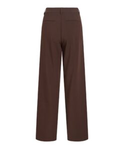 Alternative view of VILA VIEMMI RW STRAIGHT PANT Tummanruskea