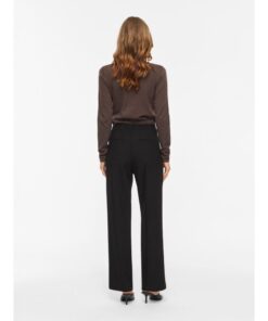 VILA VIEMMI RW STRAIGHT PANT Musta - Image 4