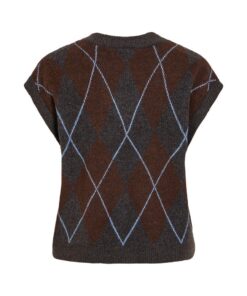 Alternative view of VILA VIARGYLE S/L KNIT WEST Ruskea