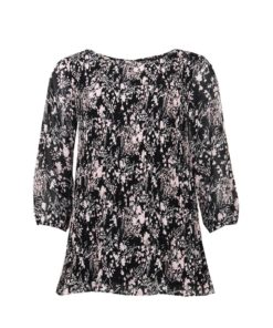 STI TUNIKA KAAREN MUSTA KUVIO